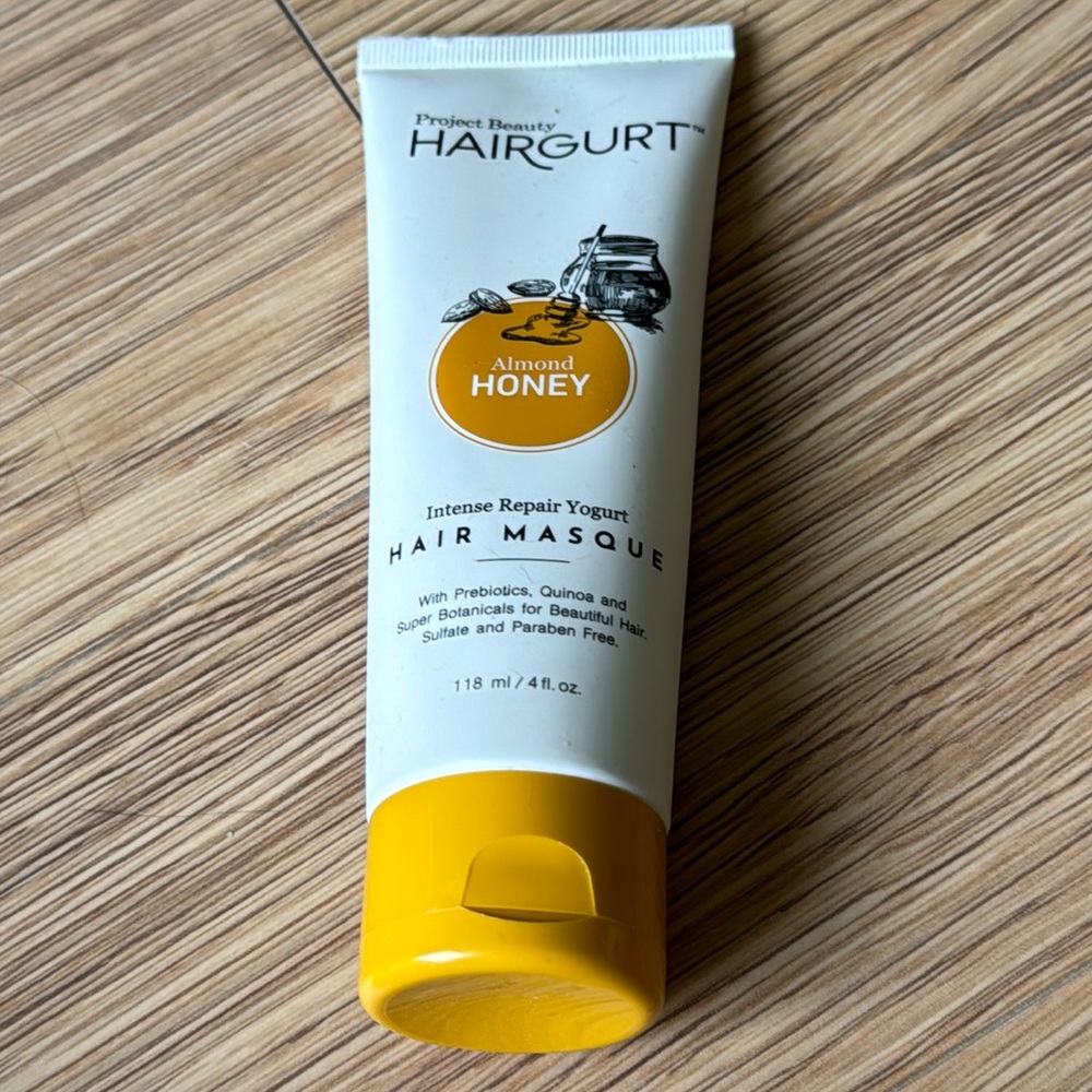 Project beauty hairgurt almond honey intense repair yogurt hair masque